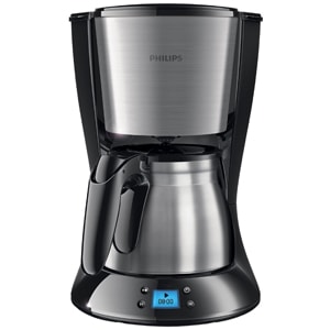 Cafetiera Philips Daily Collection HD7470/20, 1000 W, 1.2 l, 15 cesti, Negru/Inox