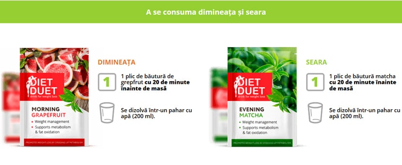 Diet Duet - mod de utilizare