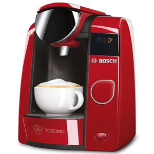 Espressor Bosch Tassimo Joy TAS4503, 1300 W, 3.3 bar, 1.4 l, Capsule, Rosu