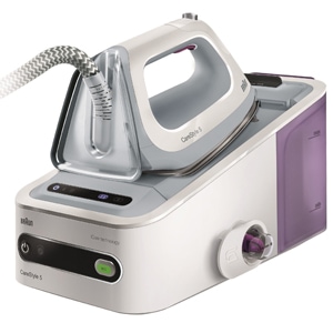 Statie de calcat Braun IS5043, Talpa Eloxal 3D, 2400W, 1.4 l, 340g/min, Alb/Mov